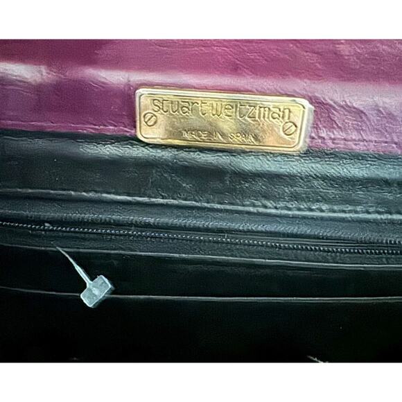 VINTAGE Stuart Weitzman PATCHWORK LEATHER CROSSBODY BAG - Picture 3 of 6